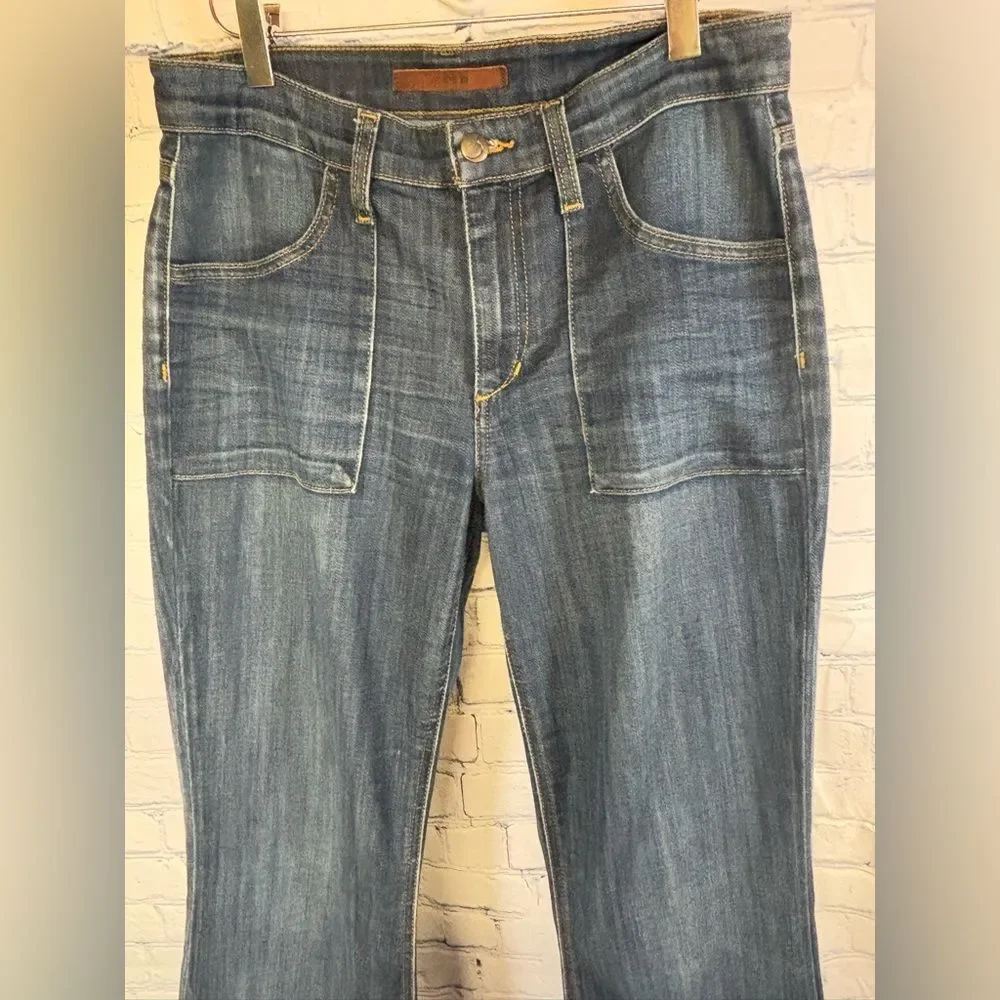 Joe's Jeans Samantha Porkchop Pocket Soft Y2K Classic Boot Cut Jeans Size 28